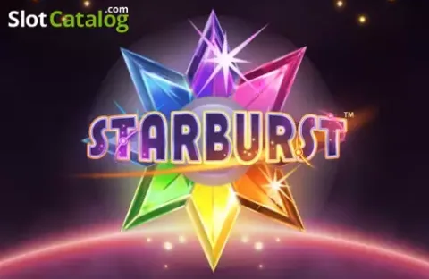 Starburst colourful gem symbols expanding wilds